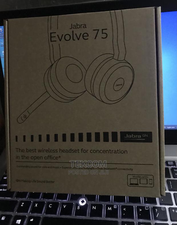 Jabra Evolve 75 UC Stereo Wireless Bluetooth Headset - main view