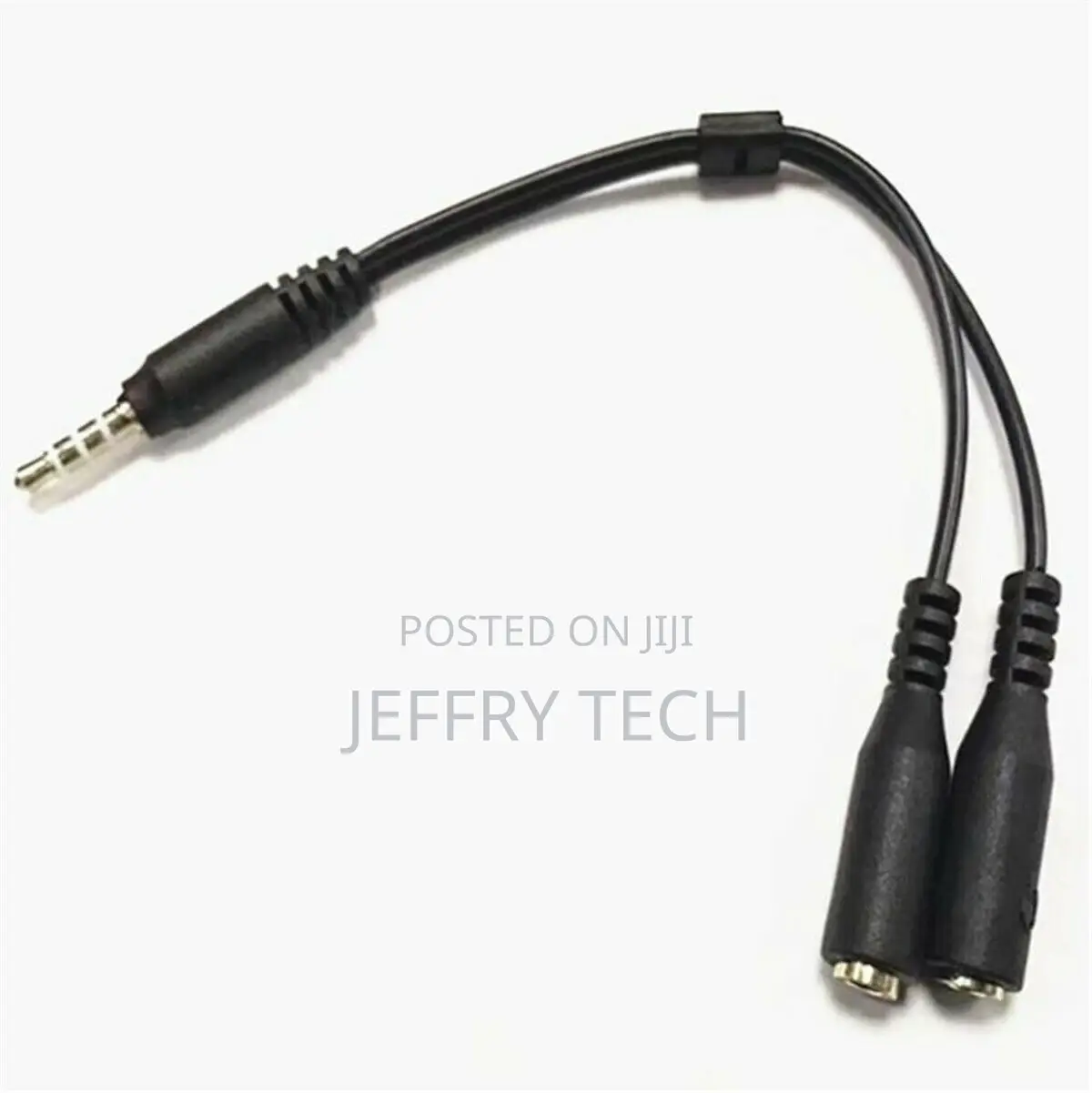 3.5mm Stereo Audio Male to 2 Female Headphone Mic Y Splitter