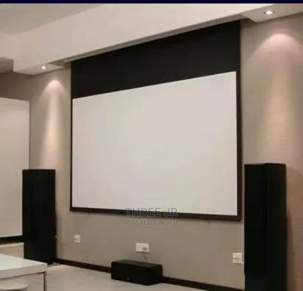 Electric Projection Screen Installation - thumbnail 3