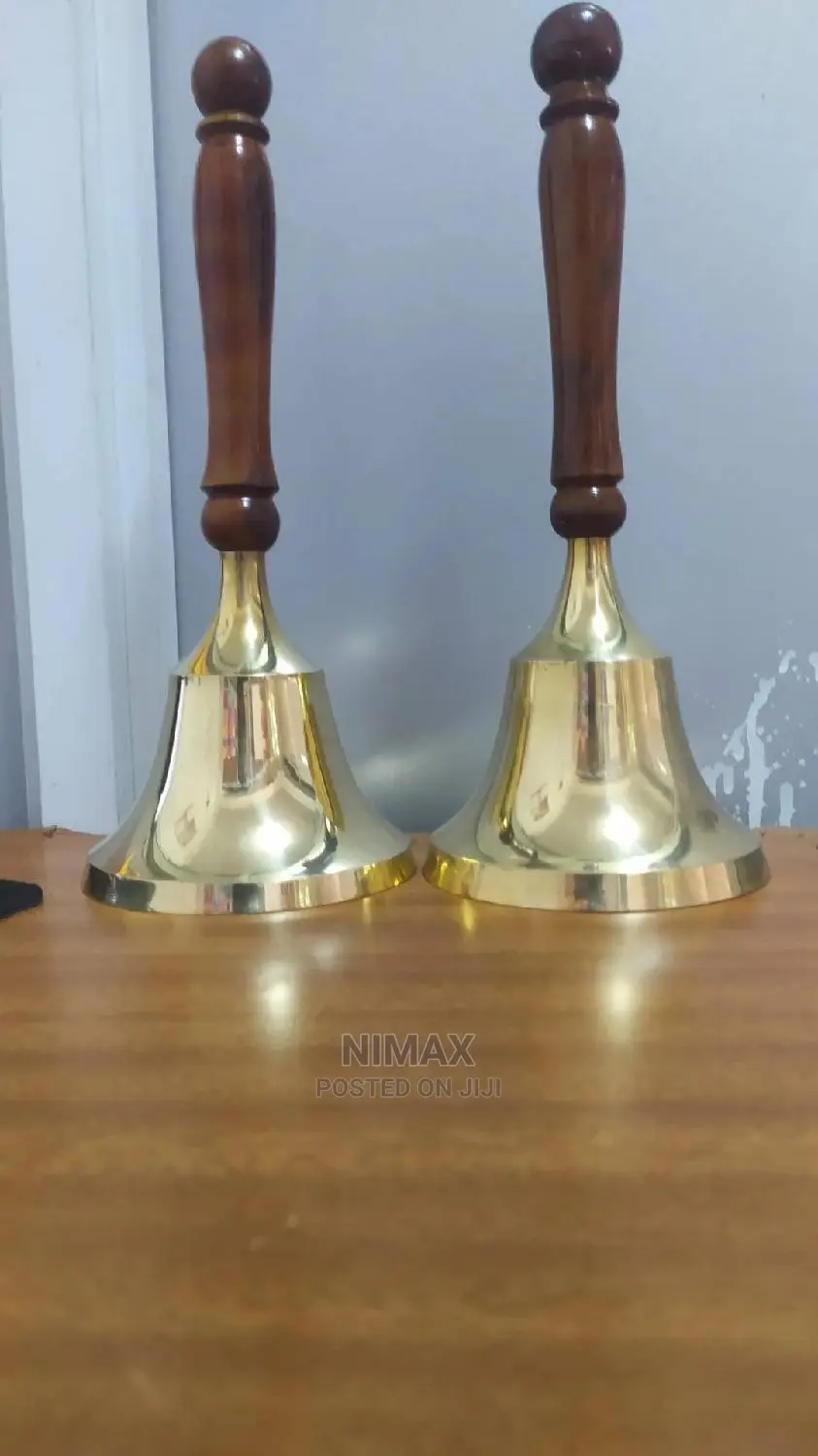 School Bell Wooden Handle