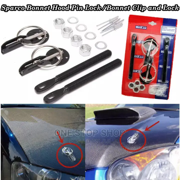 Universal Bonnet Lock Pin Hood Kit
