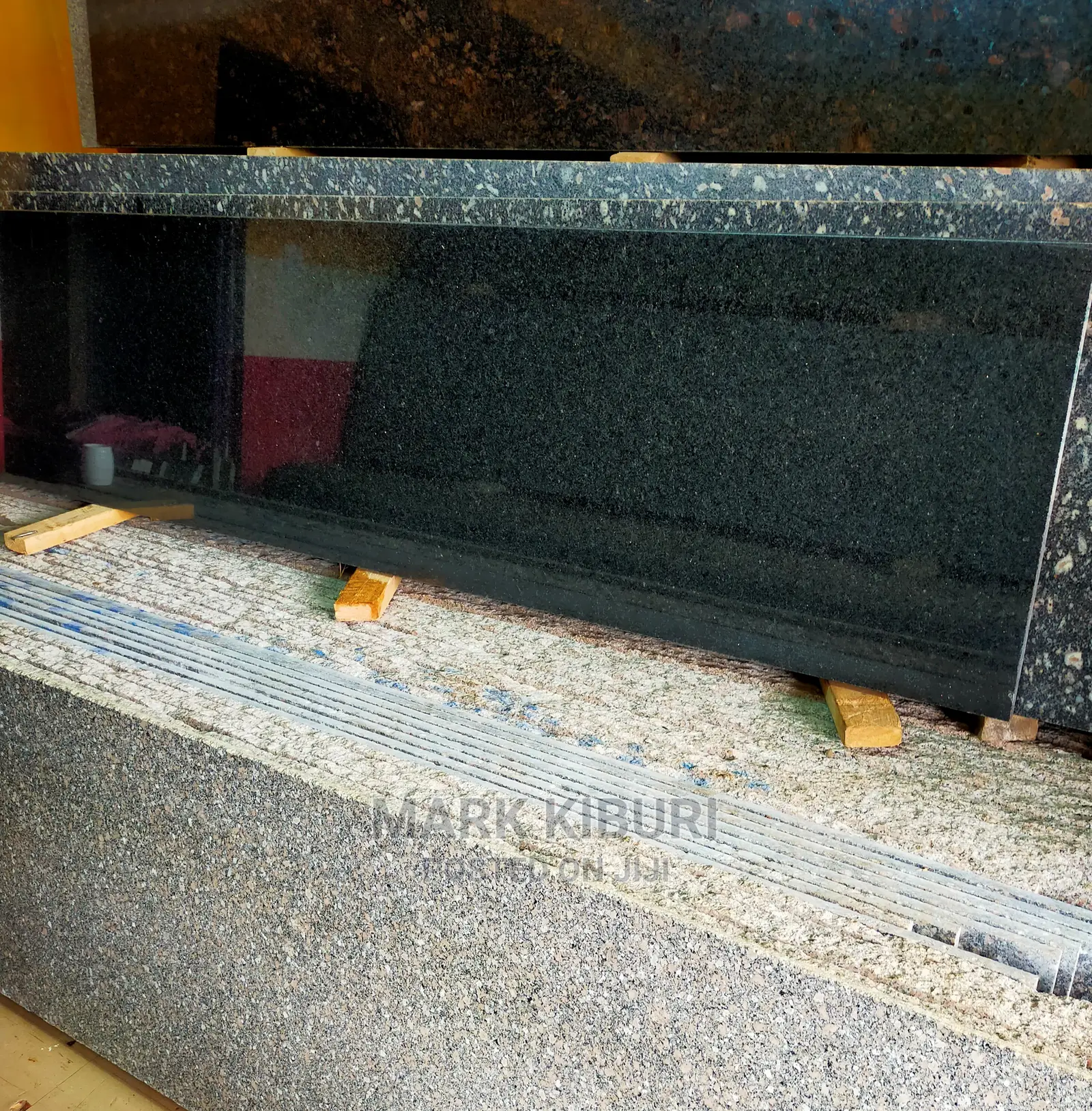 2450x630mm Black Granite