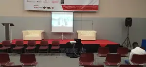 Todays Expo at Sarit Centre. Projector Screen Hire