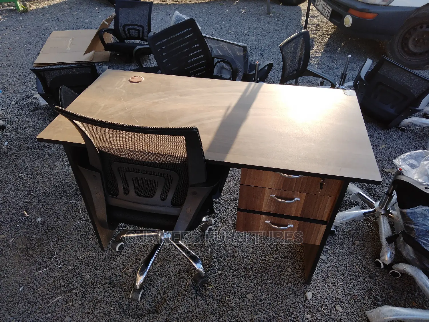 Study Desk and Chair.