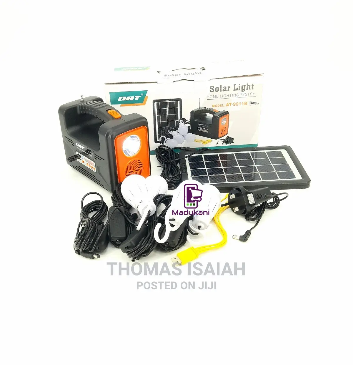 DAT AT9011B Solar Home Lighting System With Bluetooth Radio