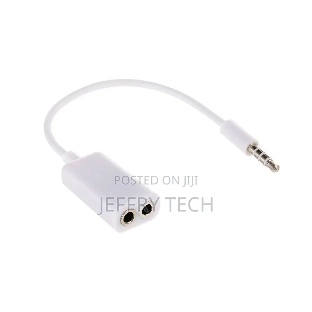 3.5mm Jack Splitter 2 Female to 1 Male Headphone Microphone