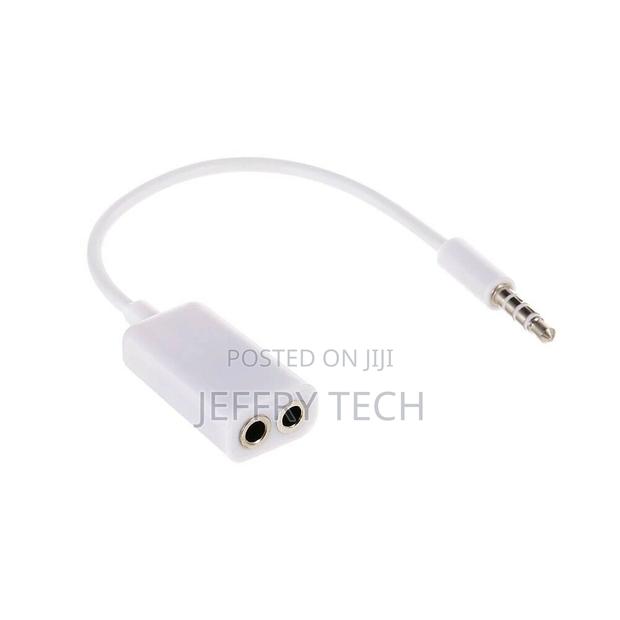 3.5mm Jack Splitter 2 Female to 1 Male Headphone Microphone