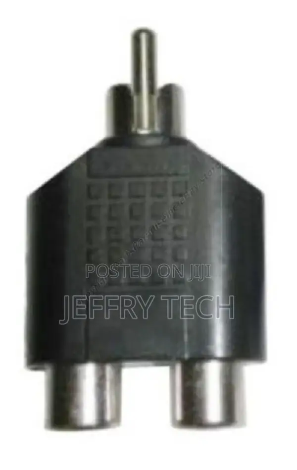 No Cable RCA Y/T Splitter 1male~2/Dual Female Audio/Video Co