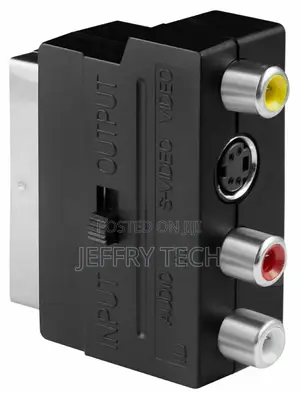 Scart Adapter Male RCA Audio S-Video SVHS Female in Out to S