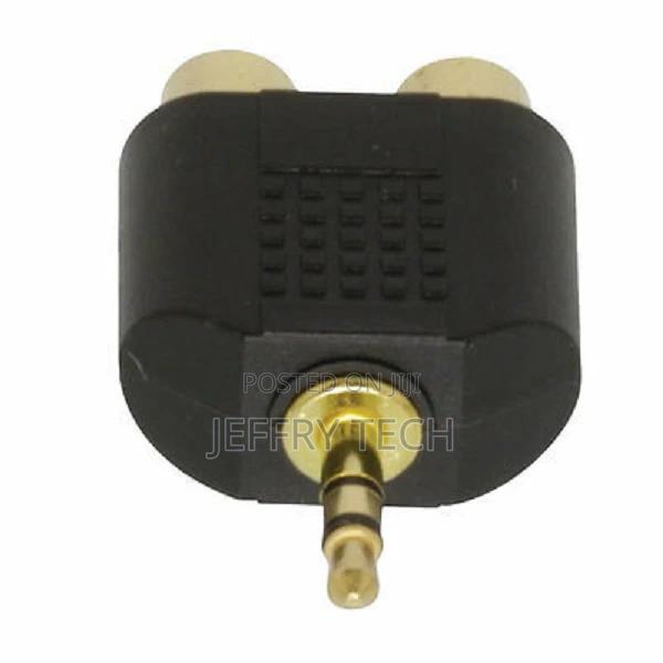 Stereo Mini Headphone 3.5 Mm Jack Plug to TWIN 2 RCA PHONO S