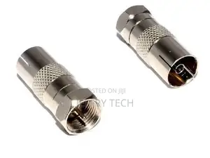 F Type Plug Male Screw Connector Socket to RF Coax Aerial Fe