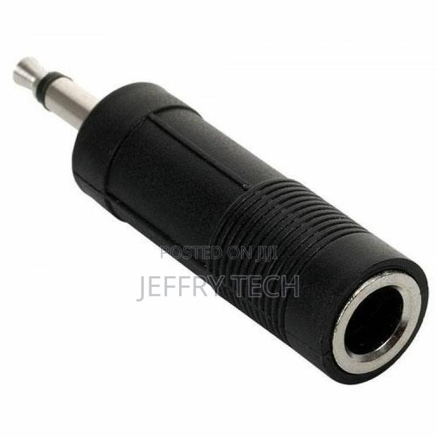3.5mm Mono Male Plug to 6.3mm Socket 6.35mm 1⁄4 Inch Female