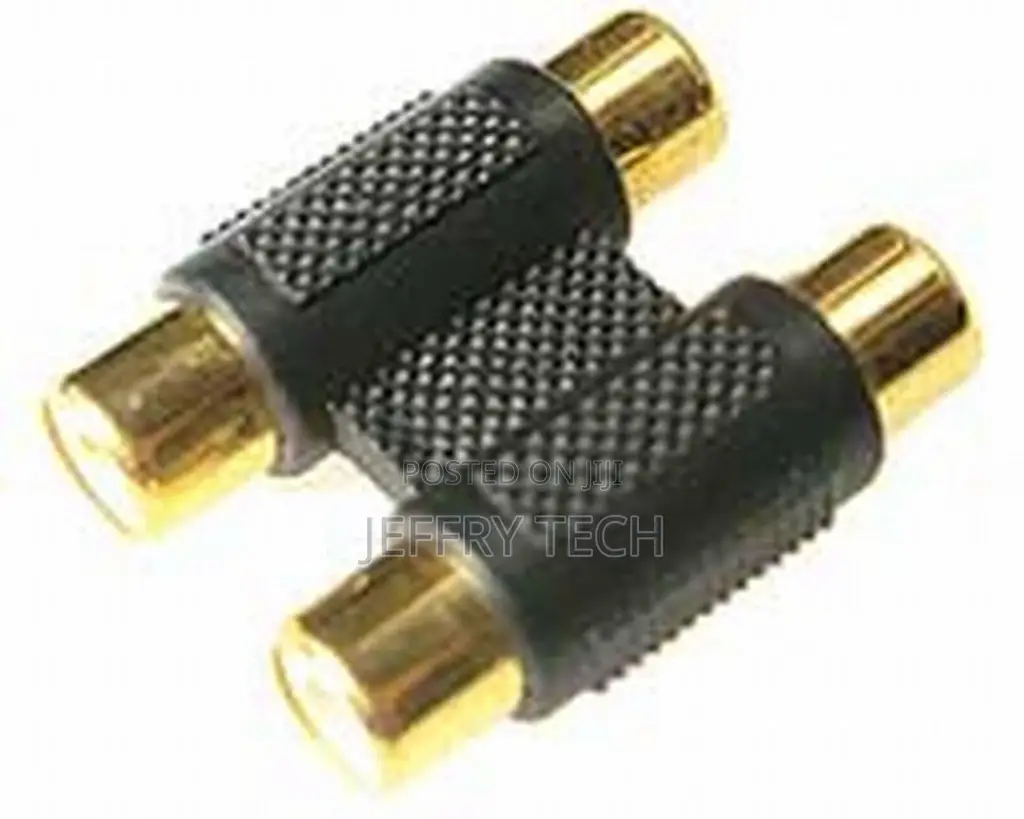 Twin 2 X RCA Phono to RCA Phono Double Female Connector/Coup