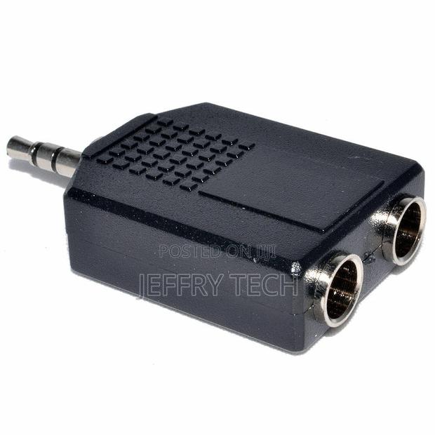 Stereo 3.5mm Male Plug to Dual 6.35mm 1/4 Female Jack Audio