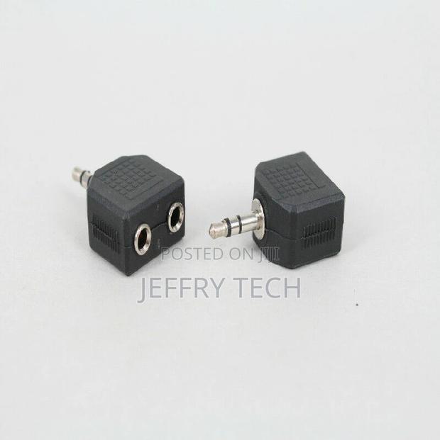 Audio Adapter 1 Male to 2 Female 3.5mm Jack Splitter Stereo
