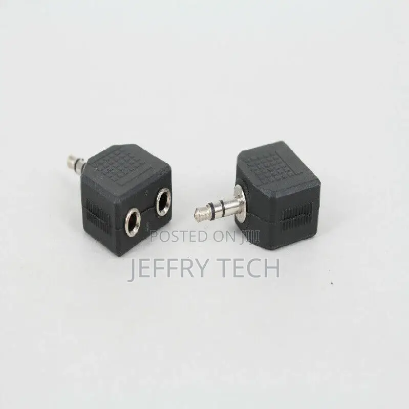 Audio Adapter 1 Male to 2 Female 3.5mm Jack Splitter Stereo