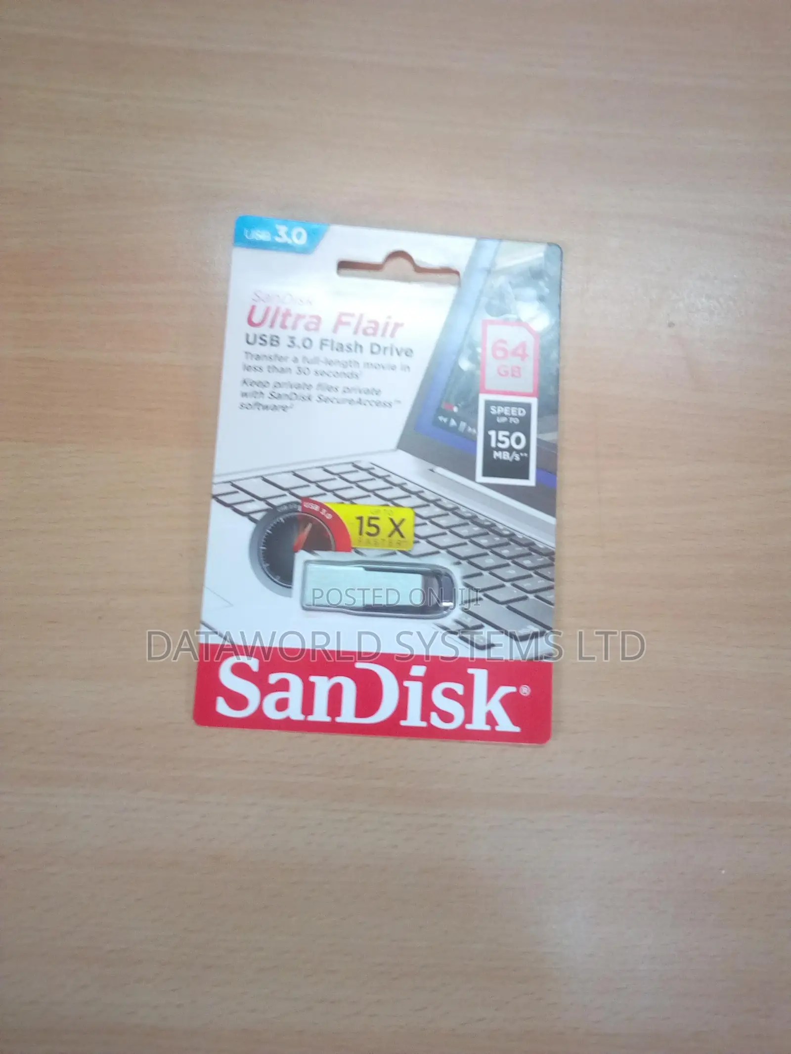 Sandisk Ultra Flair USB 3.0 Flash Drive/Disk 64GB
