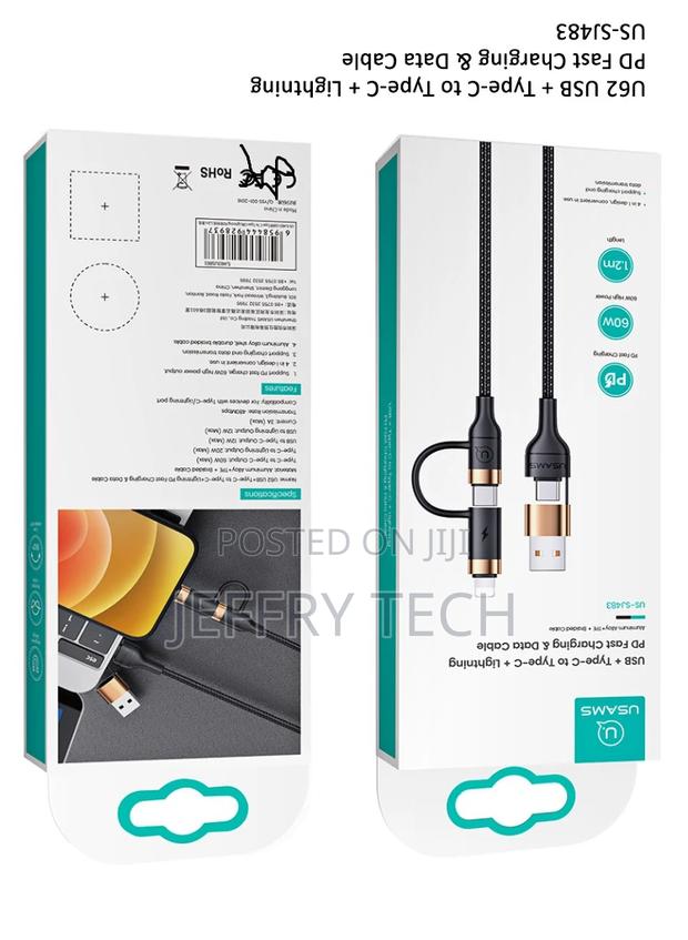 USB + Type-C to Type-C + Lightning PD Fast Charging Data - thumbnail 4