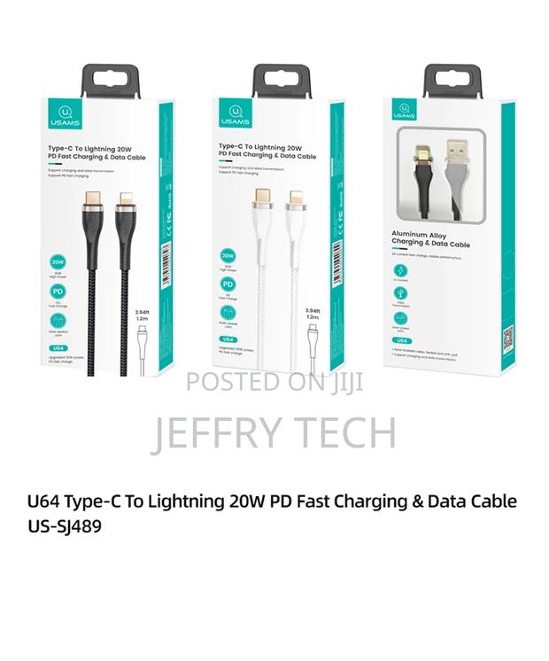 Type-C to Lightning 20W PD Fast Charging Data Cable