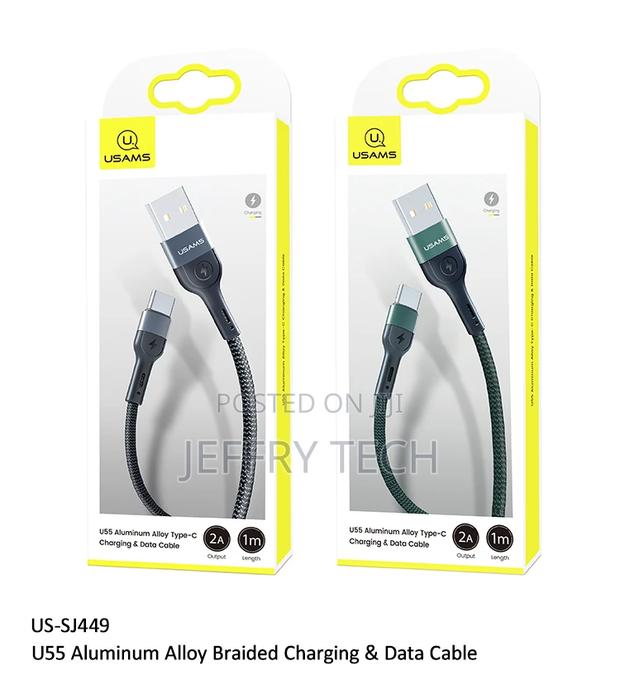 Type-C Aluminum Alloy Braided Charging Data Cable - main view