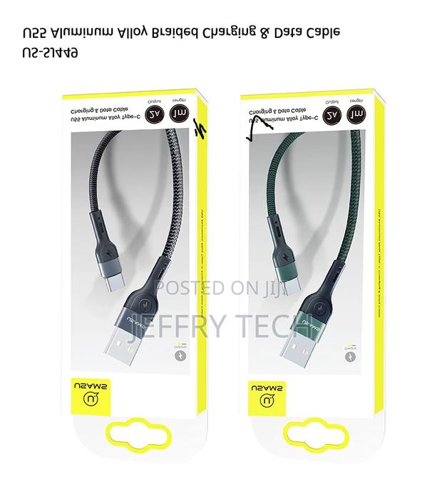 US-SJ449 U55 Type-C Aluminum Alloy Braided Charging Data C