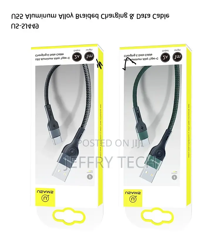 US-SJ449 U55 Type-C Aluminum Alloy Braided Charging Data C