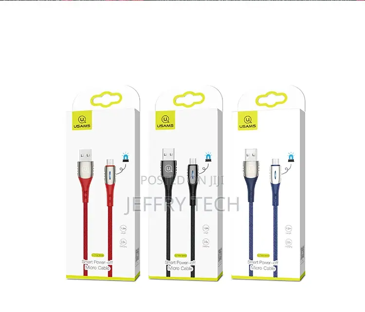 Micro Cable 1.2M US-SJ346 Smart Power-Off Micro Cable U-Tone