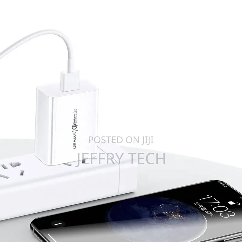 USAMS Hot T22 Single USB QC3.0 Travel Charger Fast Wall Trav