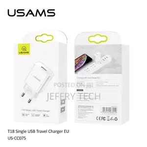 USAMS 5v 2.1a Micro Usb Travel Charger With Single Port Usb