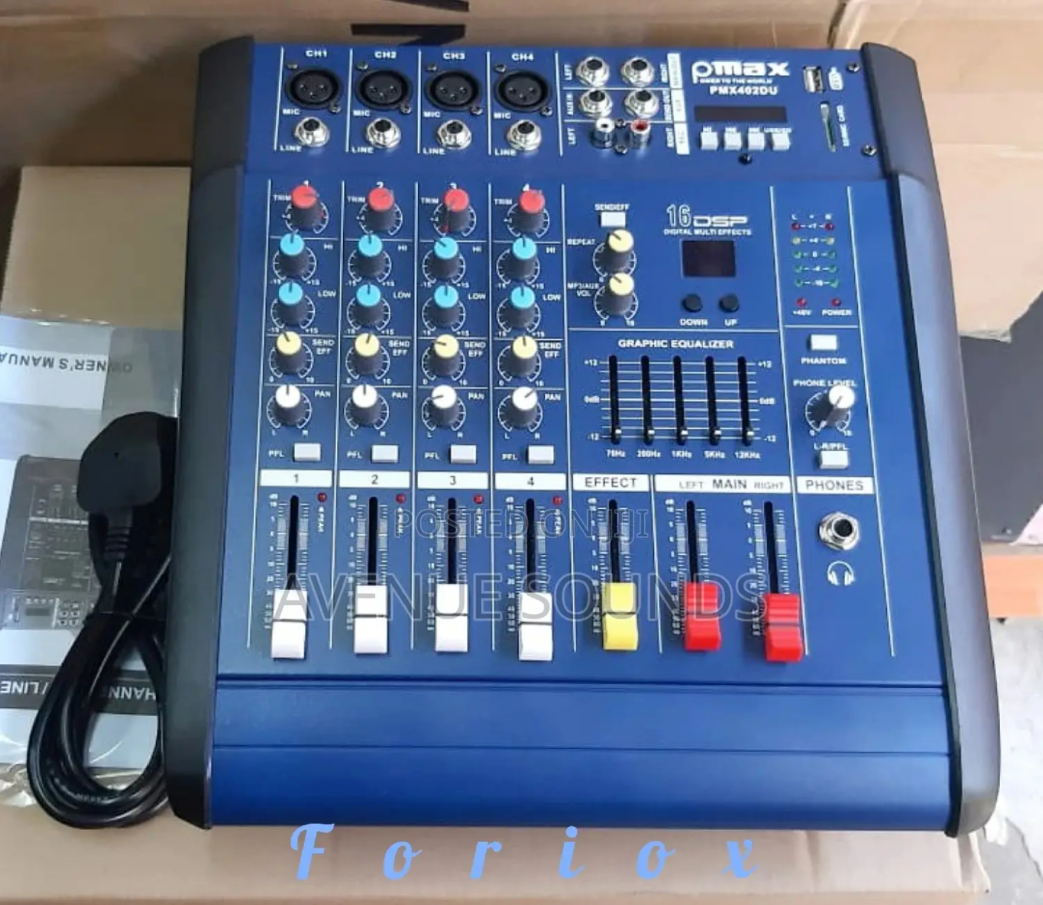 Max Powered Mixer 4 Channels