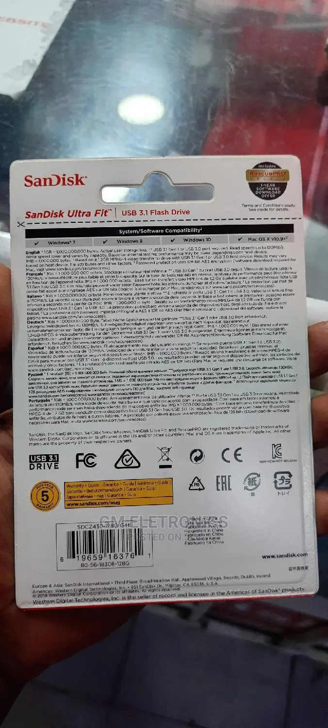Sandisk Ultra Fit 3.1 128gb