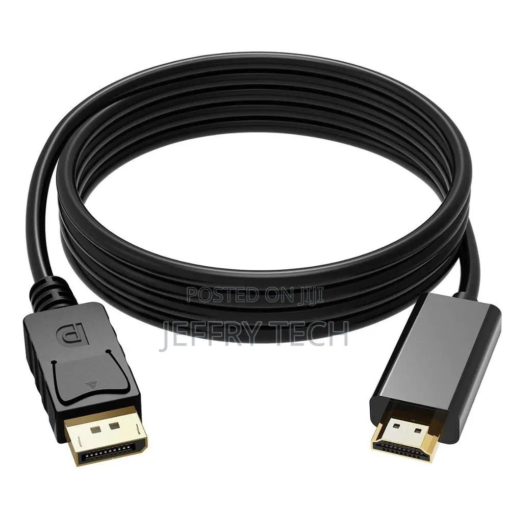 DP1.2 Displayport to HDMI Cable,1080P Full HD Video,Black Co