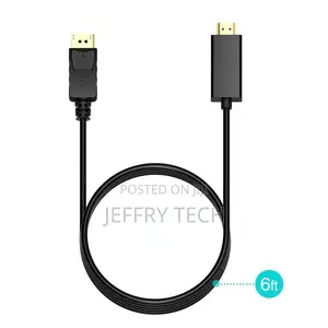 DP1.2 Displayport to HDMI Cable,1080P Full HD Video,Black Co