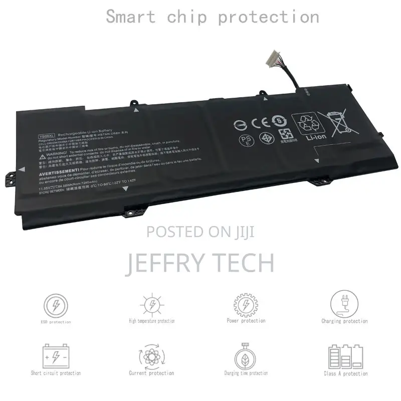 Laptop Battery YB06XL for HP Spectre 15-Ch013tx 2018 Series