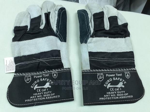 Double Stitched Leather Gloves - thumbnail 2