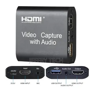 4K HDMI Video Audio Capture Card With Loop Out for High Defi