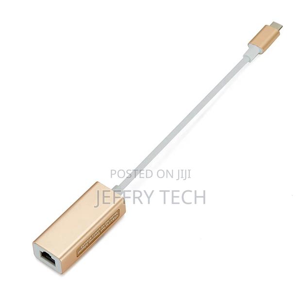 USB Type C 100mbps RJ45 Ethernet Network Card Adapter for Ma - thumbnail 2