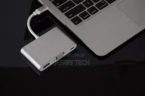 USB 3.1 Type C to VGA Adapter Cable With USB A, USB-C for Ap
