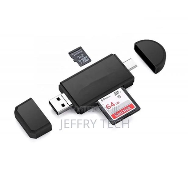 Type C Micro USB OTG Adapter SD / TF Card Reader for Macbook - thumbnail 2