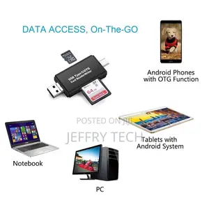 Type C Micro USB OTG Adapter SD / TF Card Reader for Macbook