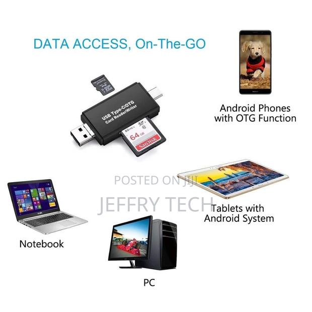 Type C Micro USB OTG Adapter SD / TF Card Reader for Macbook - thumbnail 3