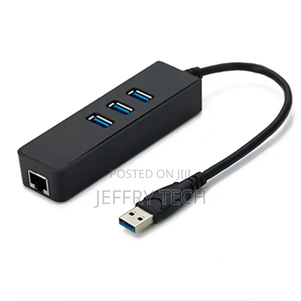 2 In 1 USB 3.0 RJ45 Gigabit Ethernet LAN Adapter With USB 3