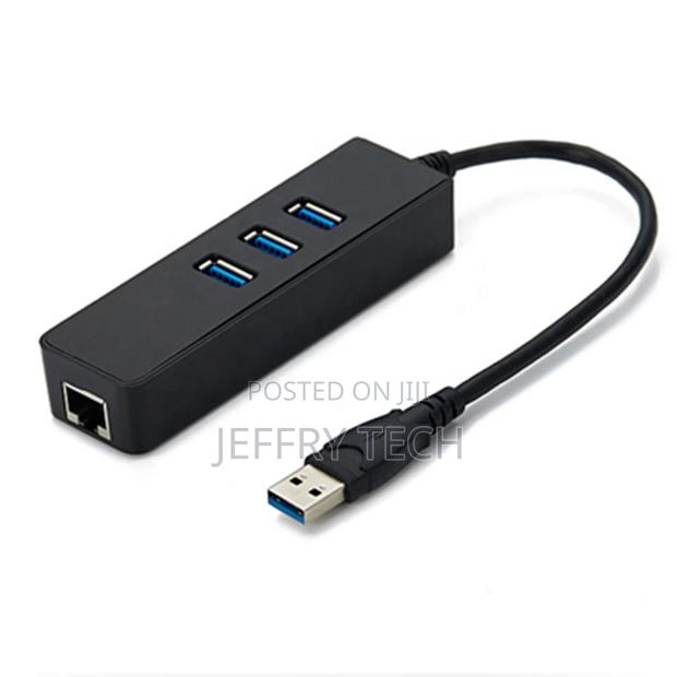 2 In 1 USB 3.0 RJ45 Gigabit Ethernet LAN Adapter With USB 3