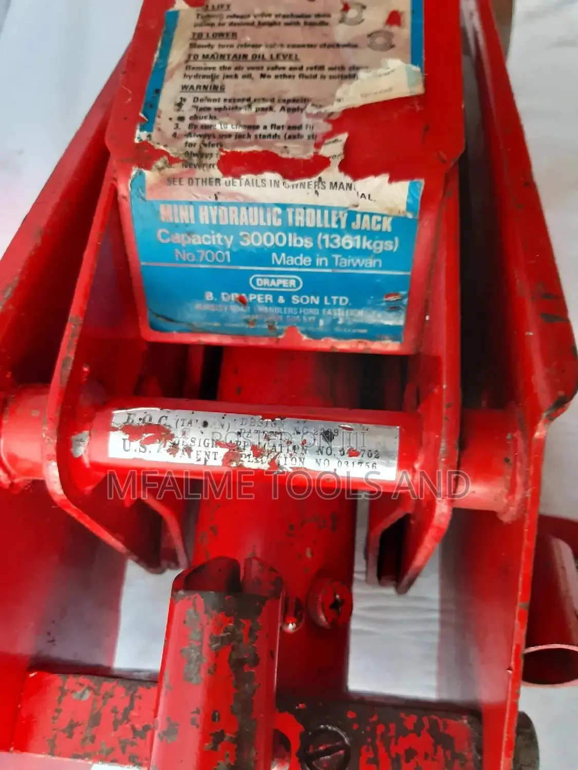 Trolley Jack - 2 to 3 Tons Hydraulic Lifting Garage - Ex-Uk