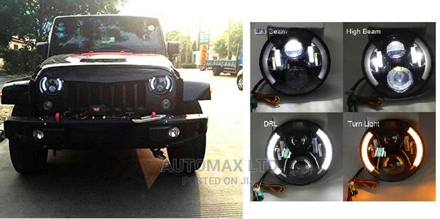 Half Halo Turn Signal LED Headlights for Jeep Wrangler