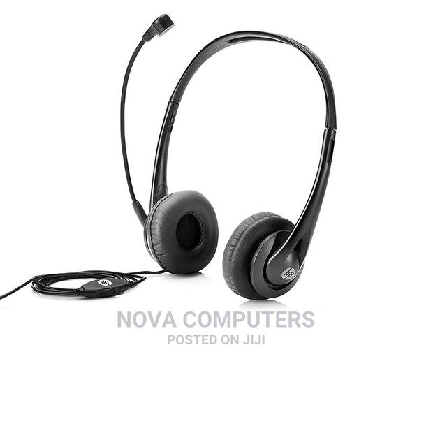 HP Stereo USB Headset Black - main view