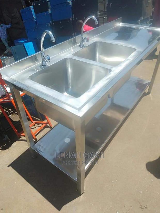 Commercial Double Sinks - main view