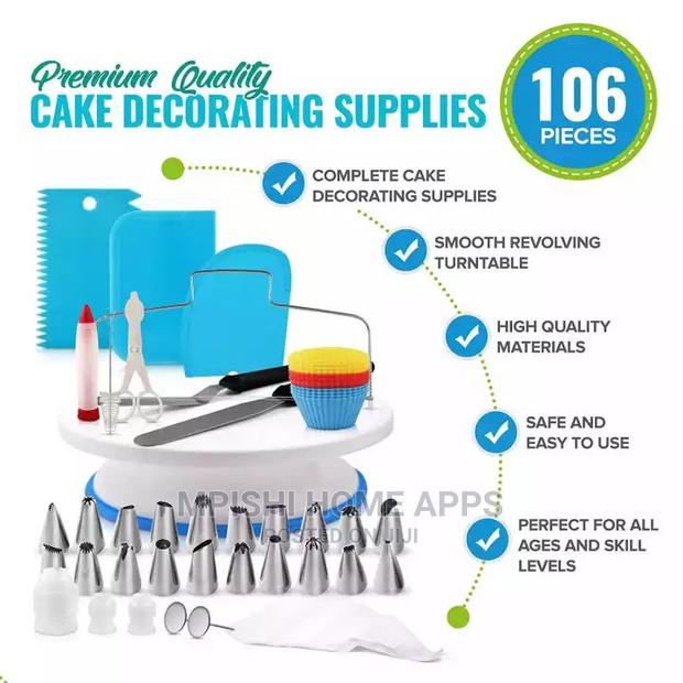 106pcs Cake Turntable Decorating Kit - thumbnail 2