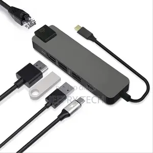 One Type-C to USB3.0 PD3.0 RJ45 LAN Ethernet Fast Charger Ad