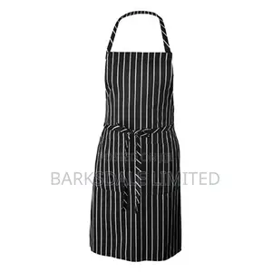 Black and Whitestriped Apron